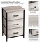 Sorbus Dresser with 3 Drawers - Bedside Furniture & Accent End Table Chest for Home, Bedroom Accessories, Office, College Dorm, Steel Frame, Wood Top, Fabric Drawers